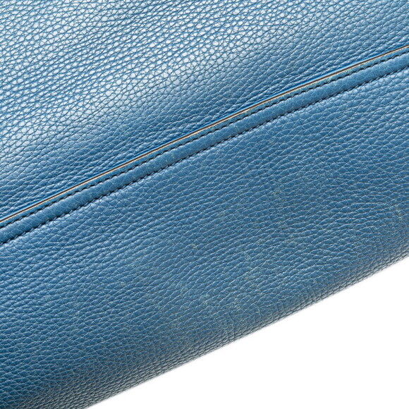 GUCCI Blue Leather Shoulder Bag - Picture 6 of 16
